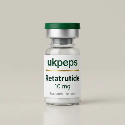 Retatrutide 10 mg vial, UKPeps, research use only